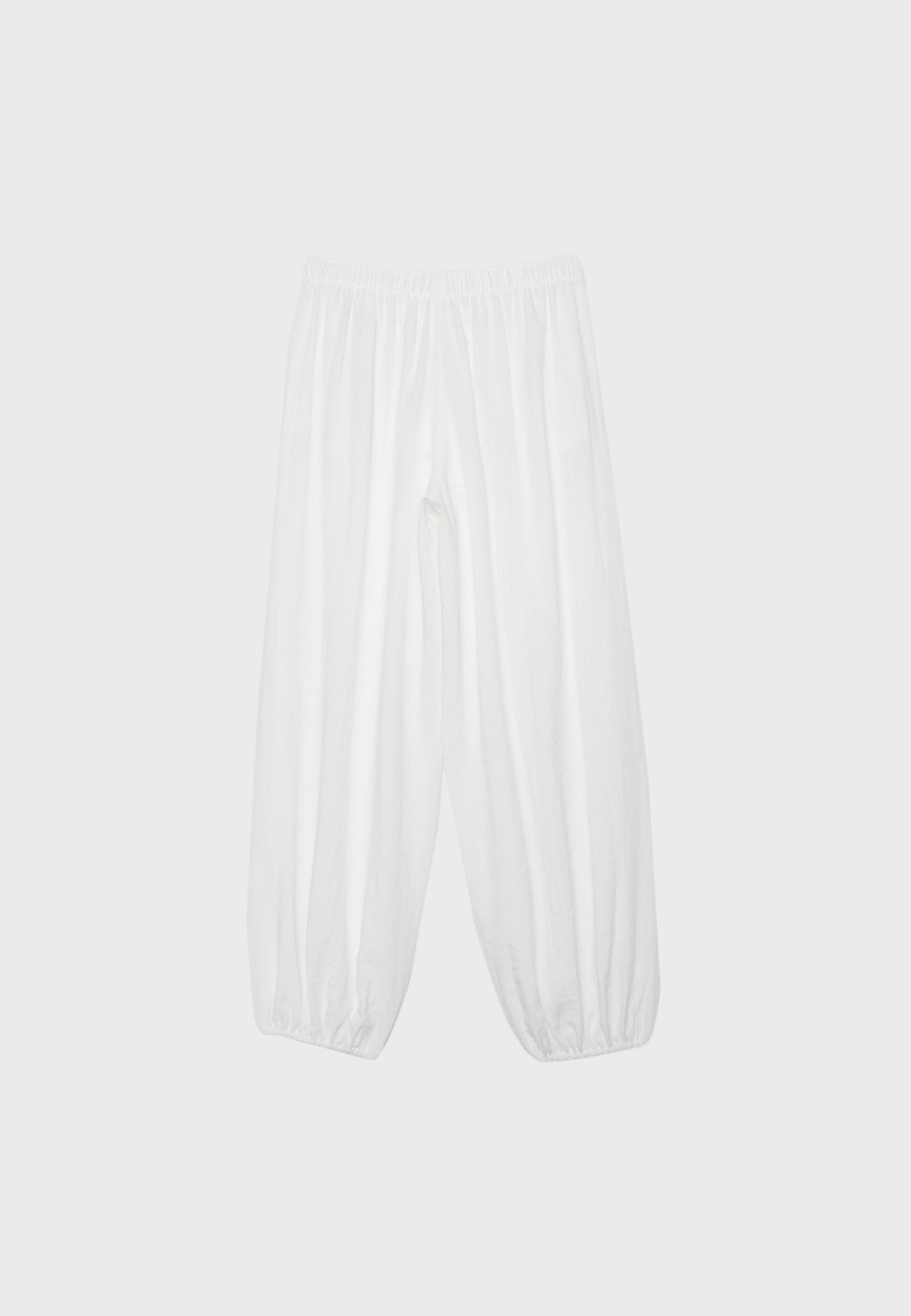 Flowy sarouel trousers — Ecru