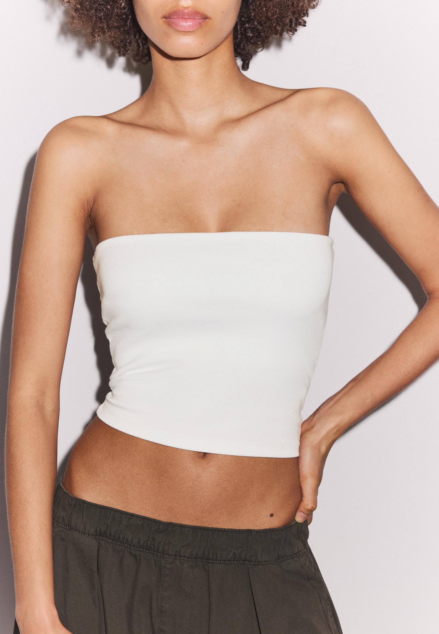 Basic bandeau top — White