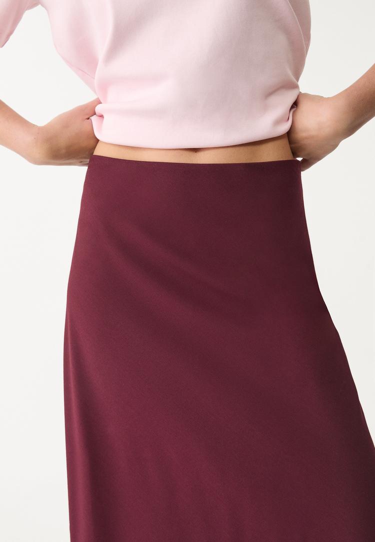 falda fluida midi capa