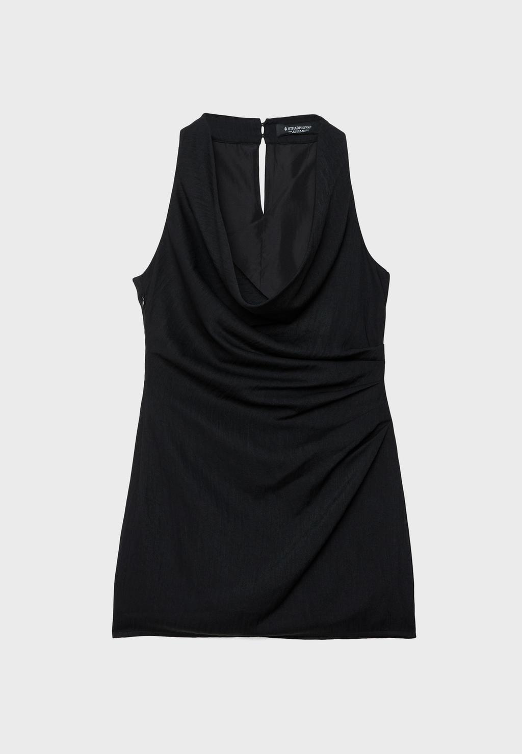 Vestido corto drapeado