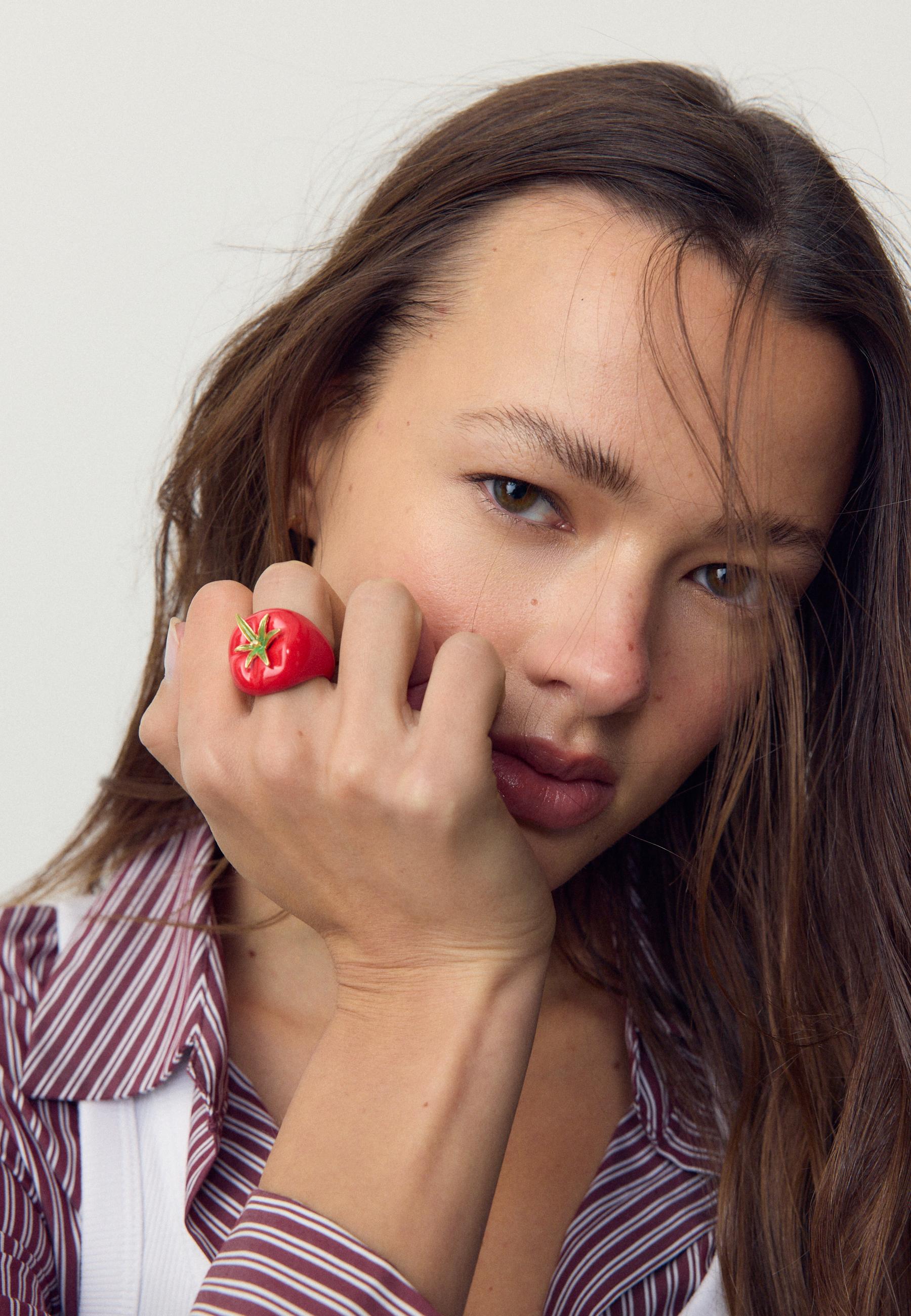 Set of 2 tomato rings — Red