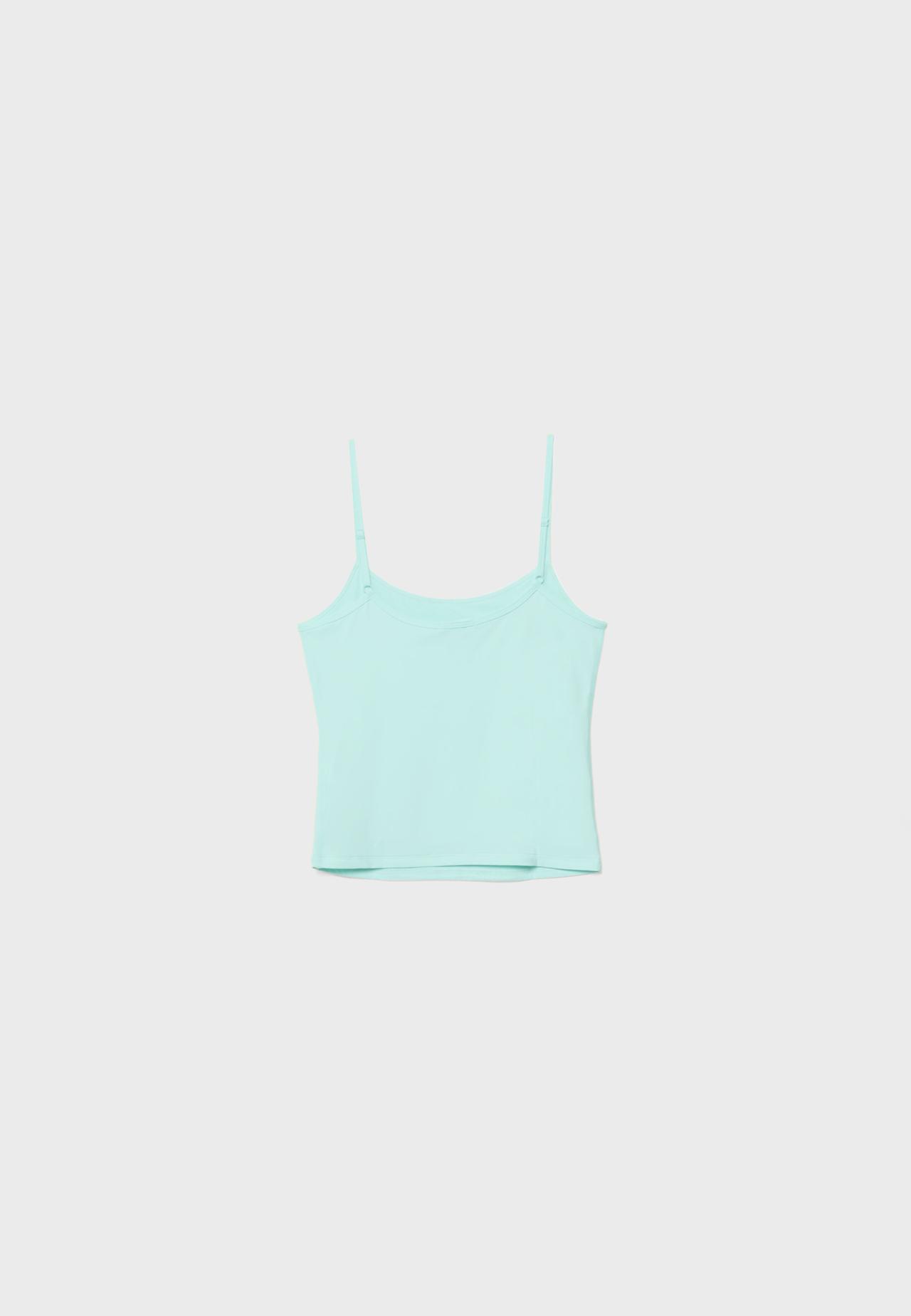 Basic strappy top — Pastel green