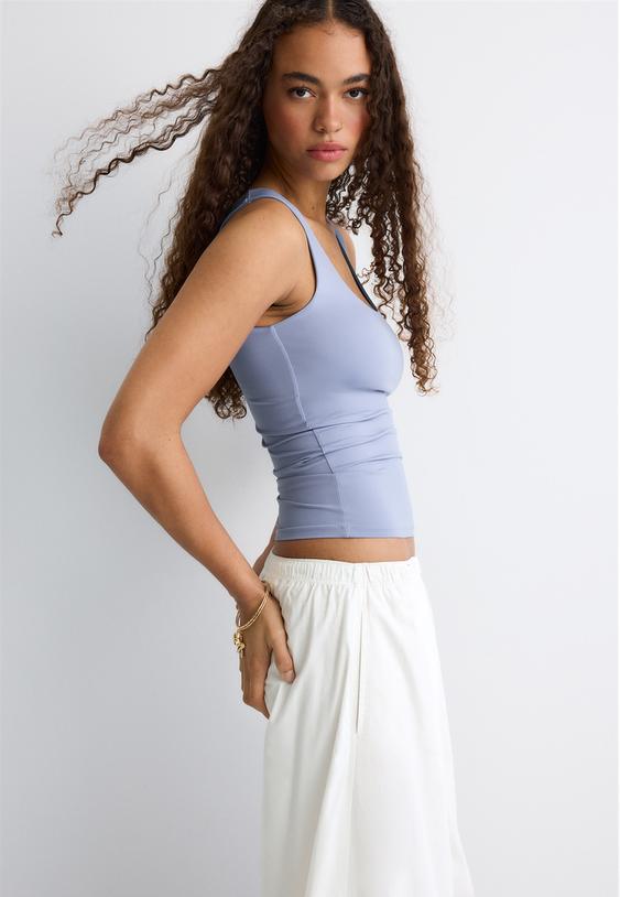 camiseta poliamida tirantes anchos