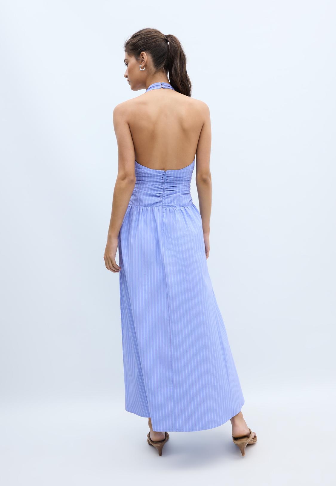 Halter poplin midi dress - Women's fashion | Stradivarius Philippines Halter poplin midi dress - Women's fashion | Stradivarius Philippines