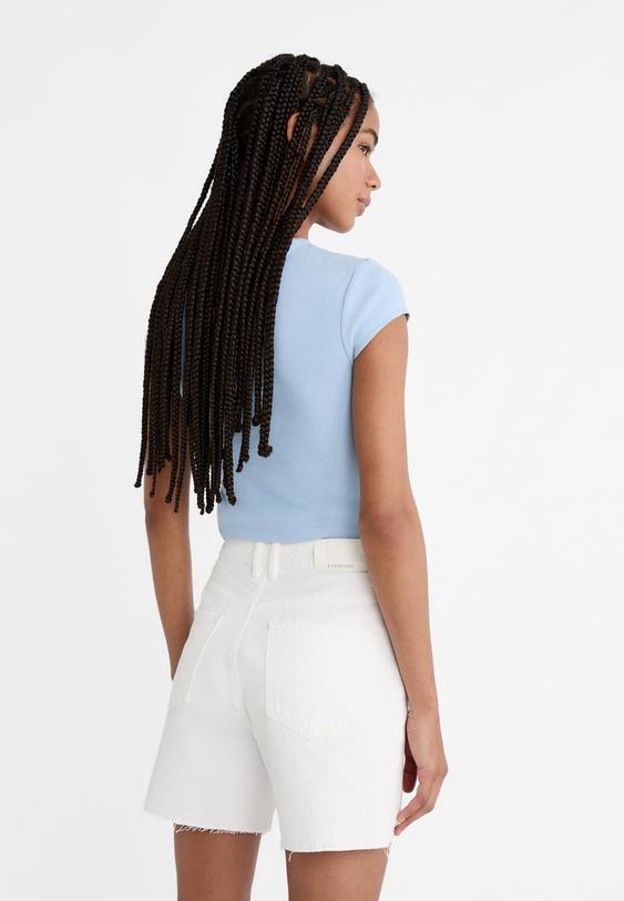 d93 short denim longline