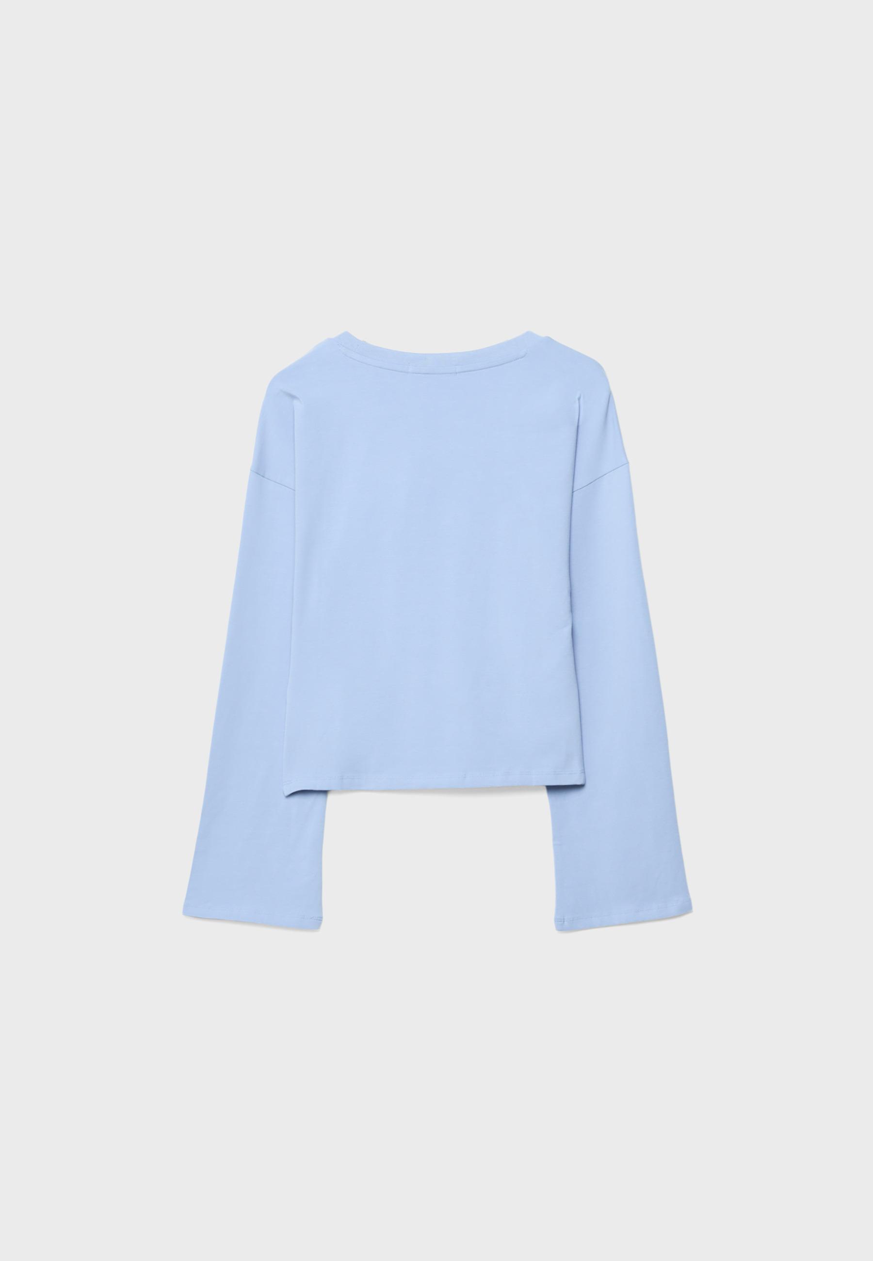 Kimono sleeve T-shirt — Sky blue