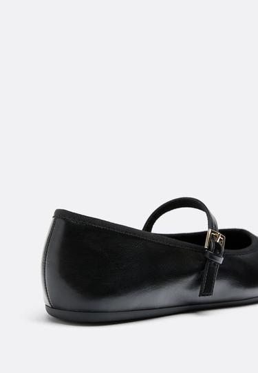 Basic Mary Jane ballet pumps — BLACK  4