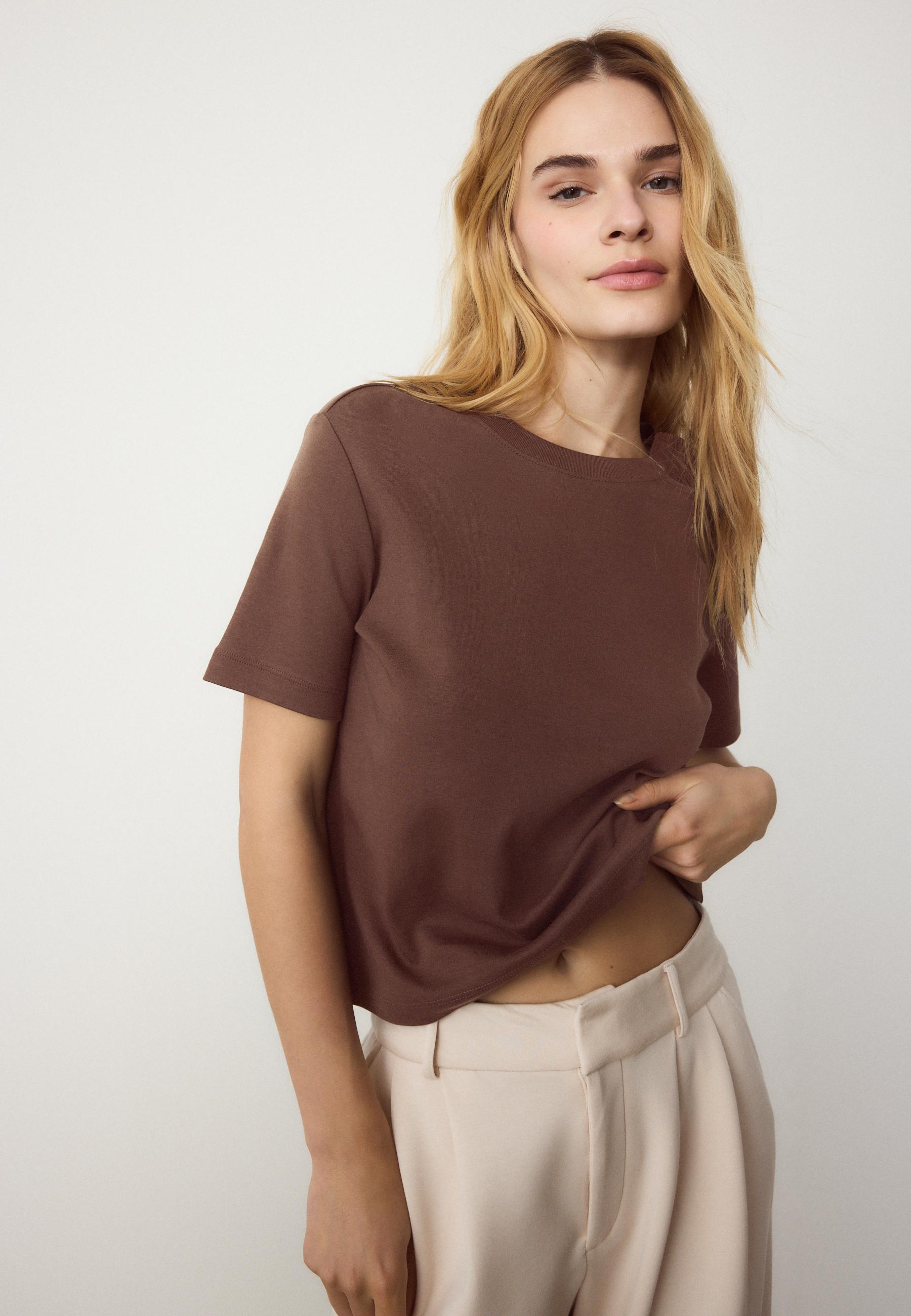 Basic regular fit kalın tişört - Görsel 2