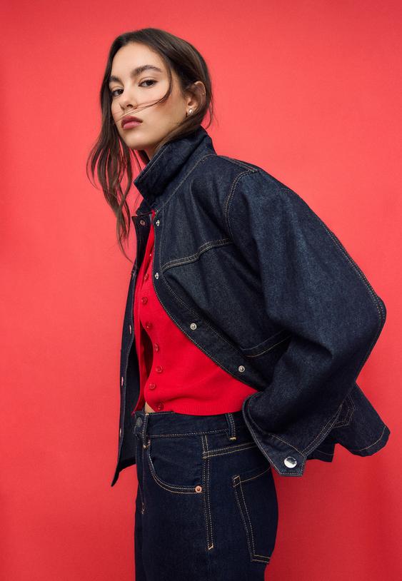 giacca di jeans tasche