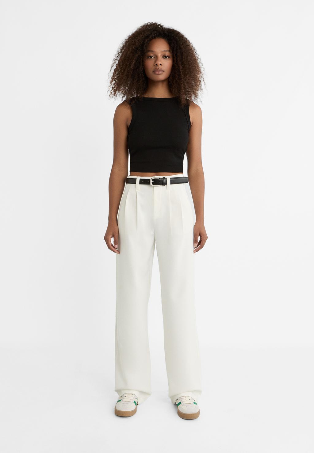 Pantalon habillé ceinture