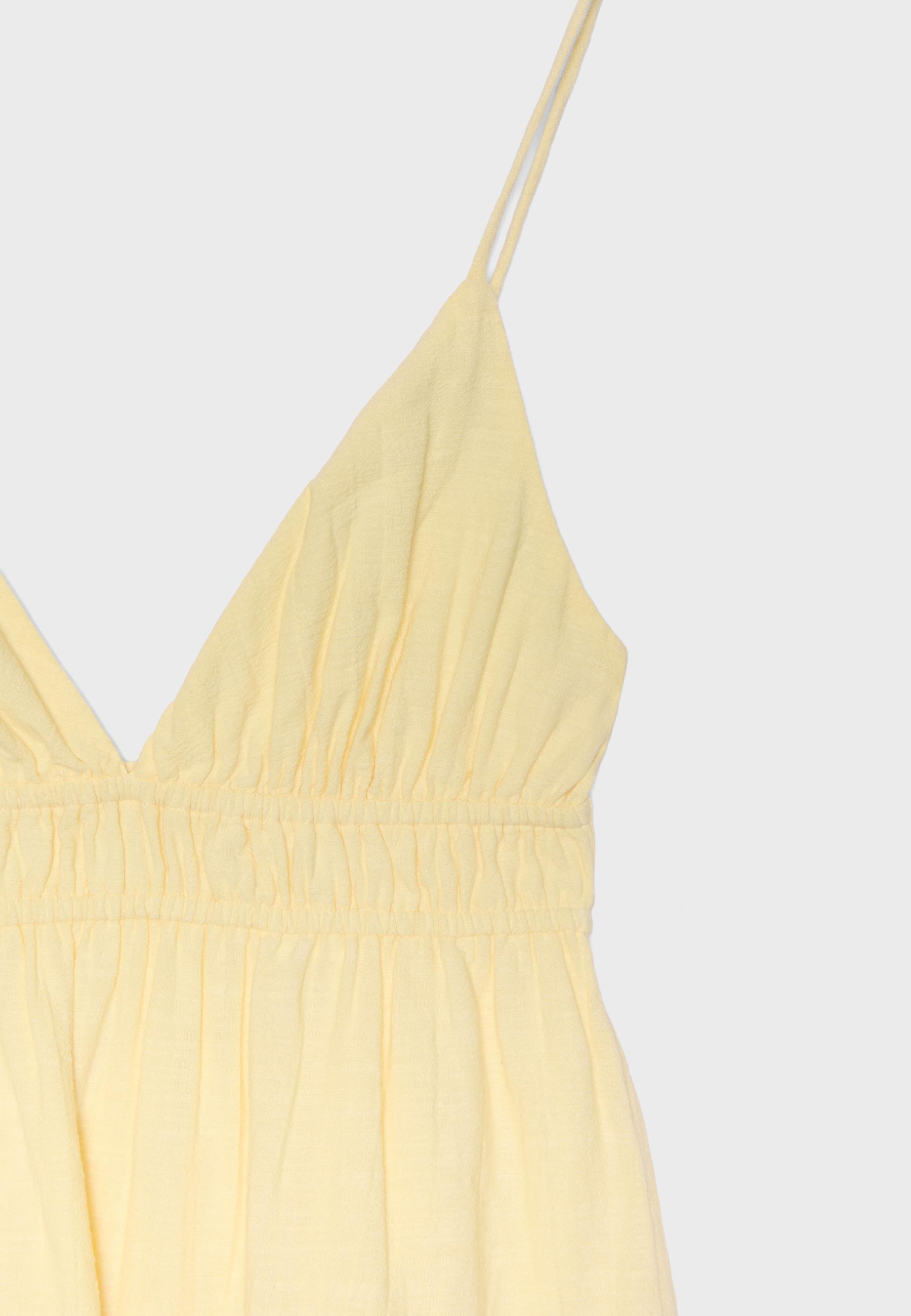 Mini flowing dress with back tie