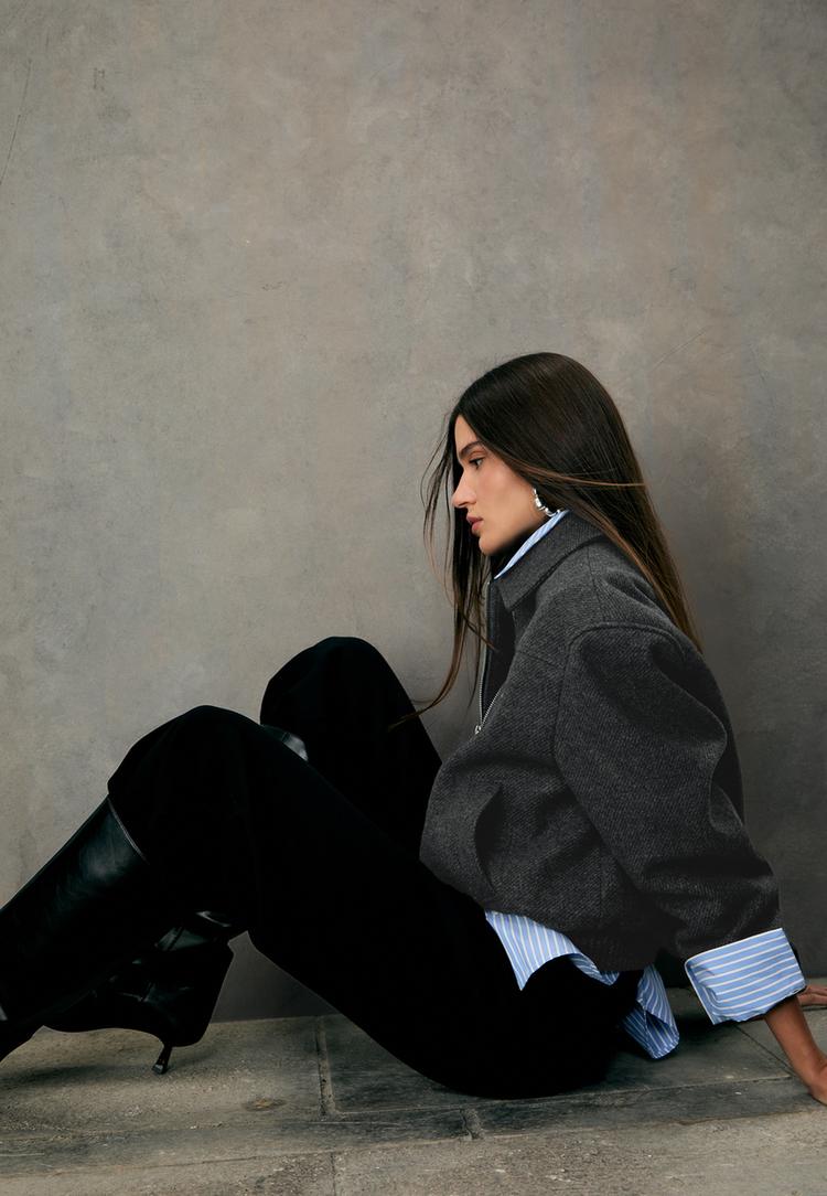 cazadora bomber tacto suave