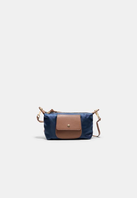 Stradivarius Contrast Mini Bag Blue Os