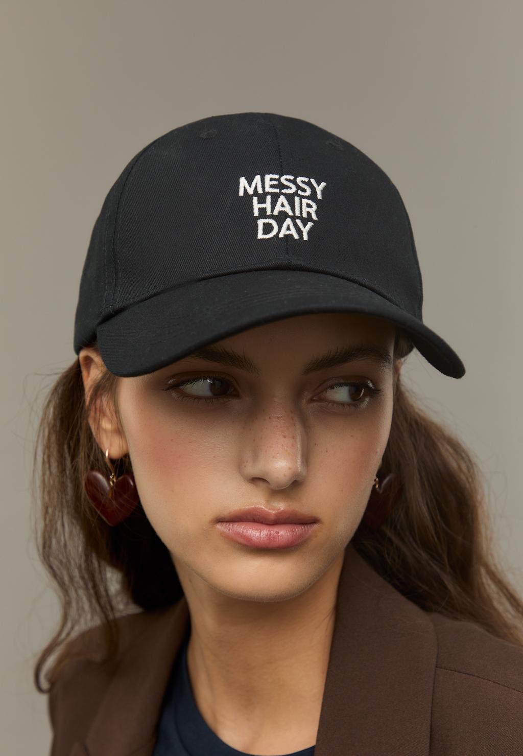 Embroidered slogan cap