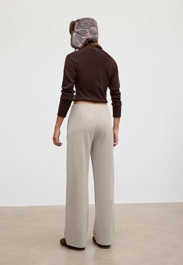 Soft-touch darted trousers — Beige 5