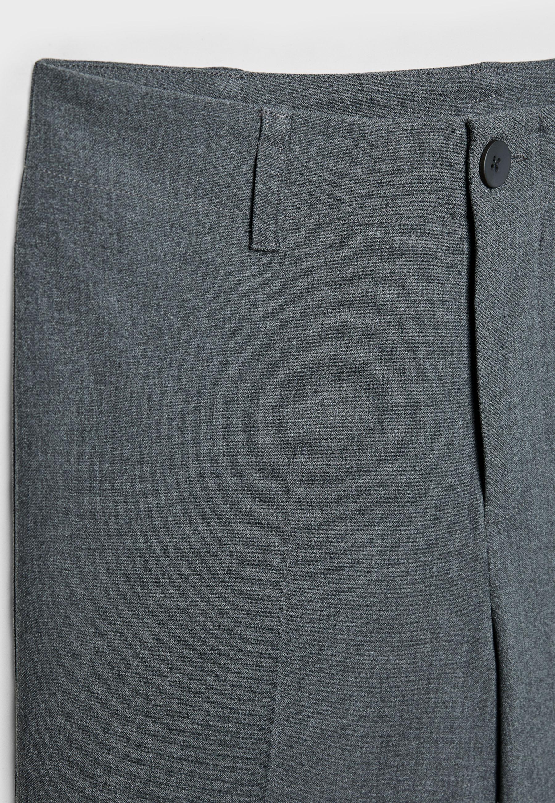 Dar kesim düz paça klasik pantolon - Görsel 8