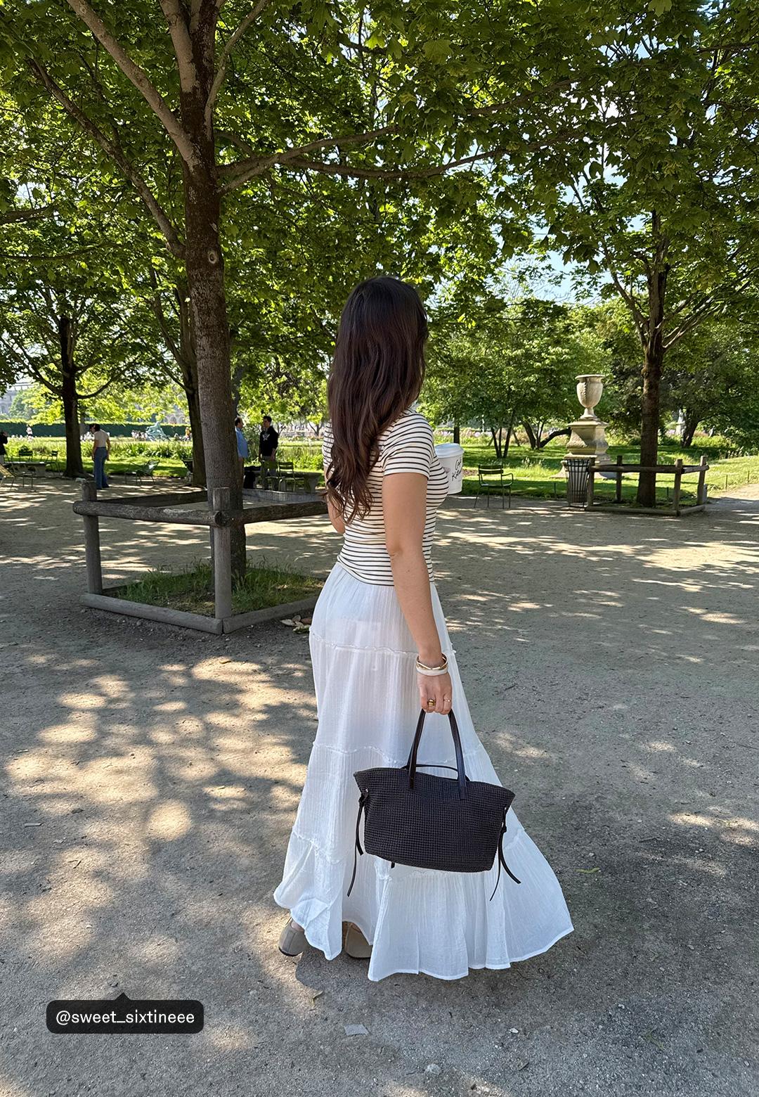 Kroşe efektli sepet crossbody çanta - Görsel 3