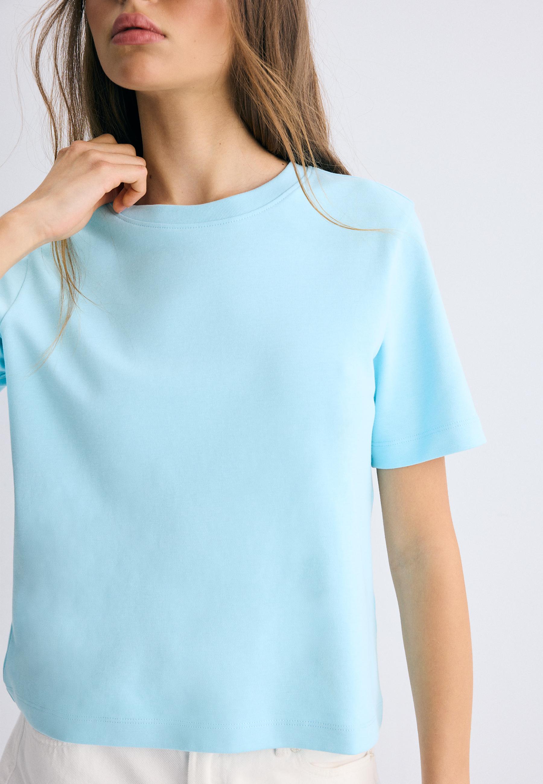 Basic regular fit kalın tişört - Görsel 5