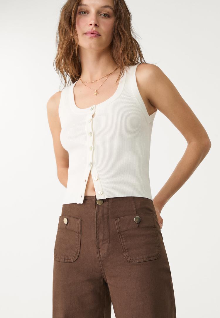 d77 pantalon minimal bolsillos