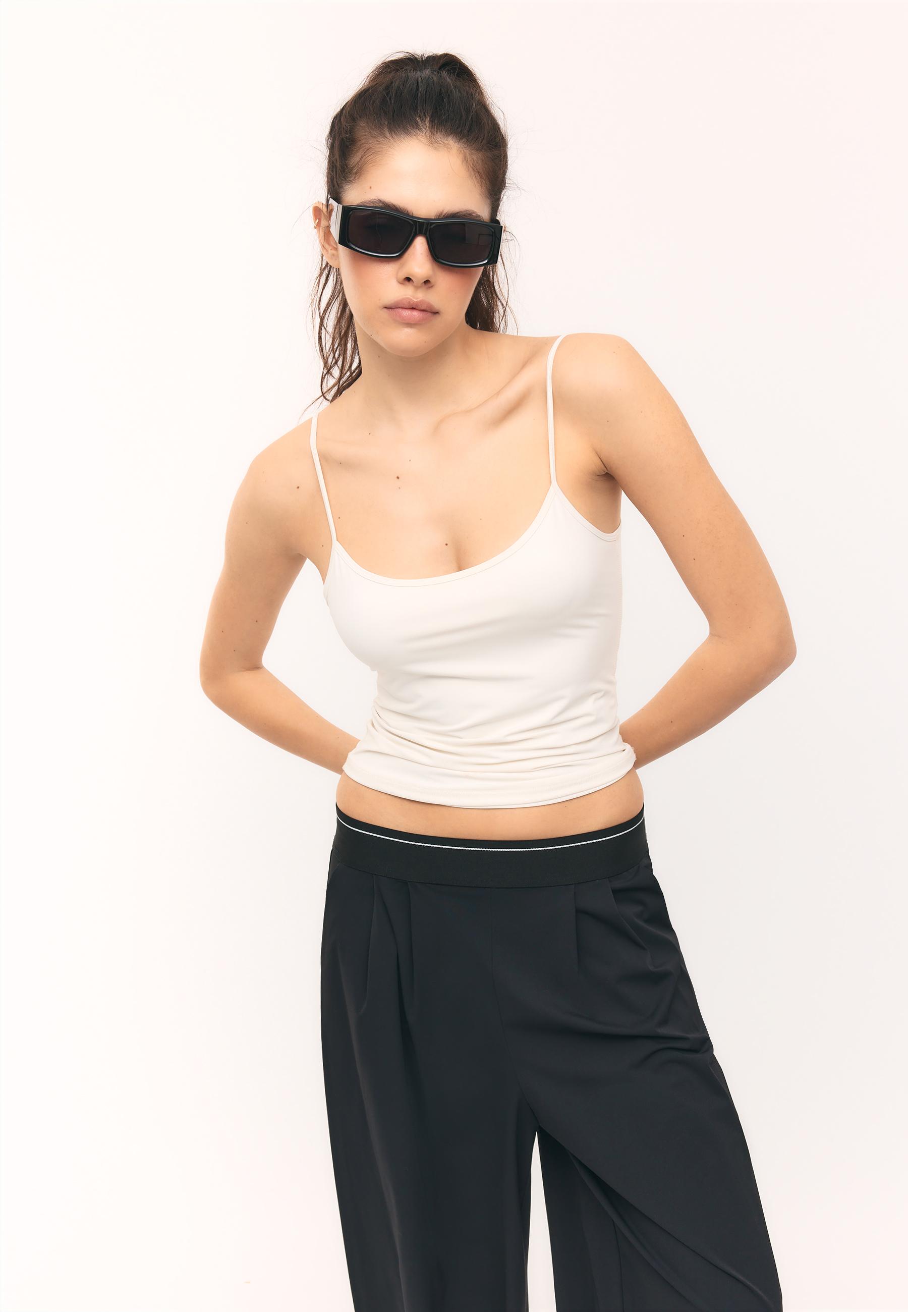 Basic tank top — Ecru