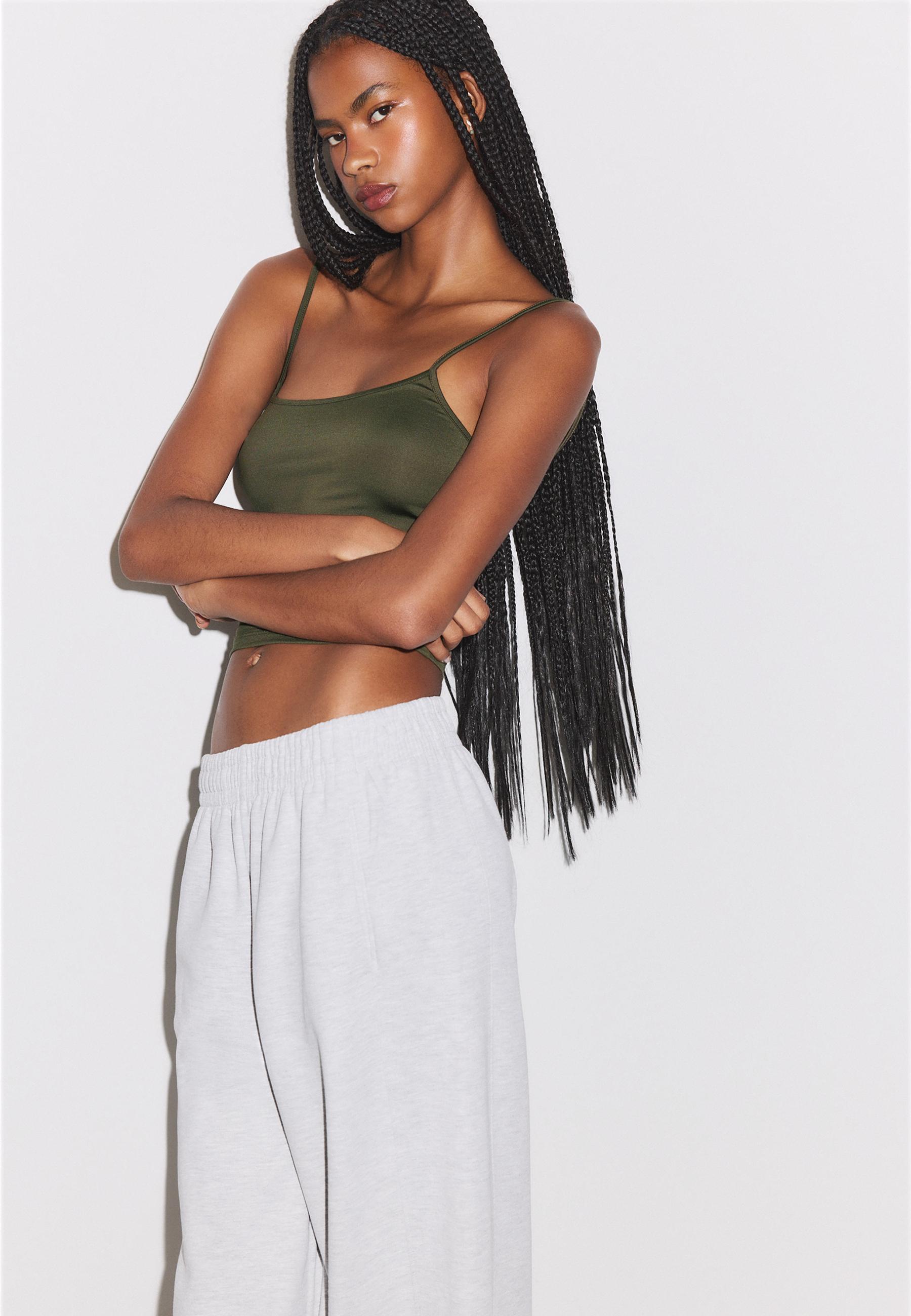 Barrel jogger trousers — Grey melange
