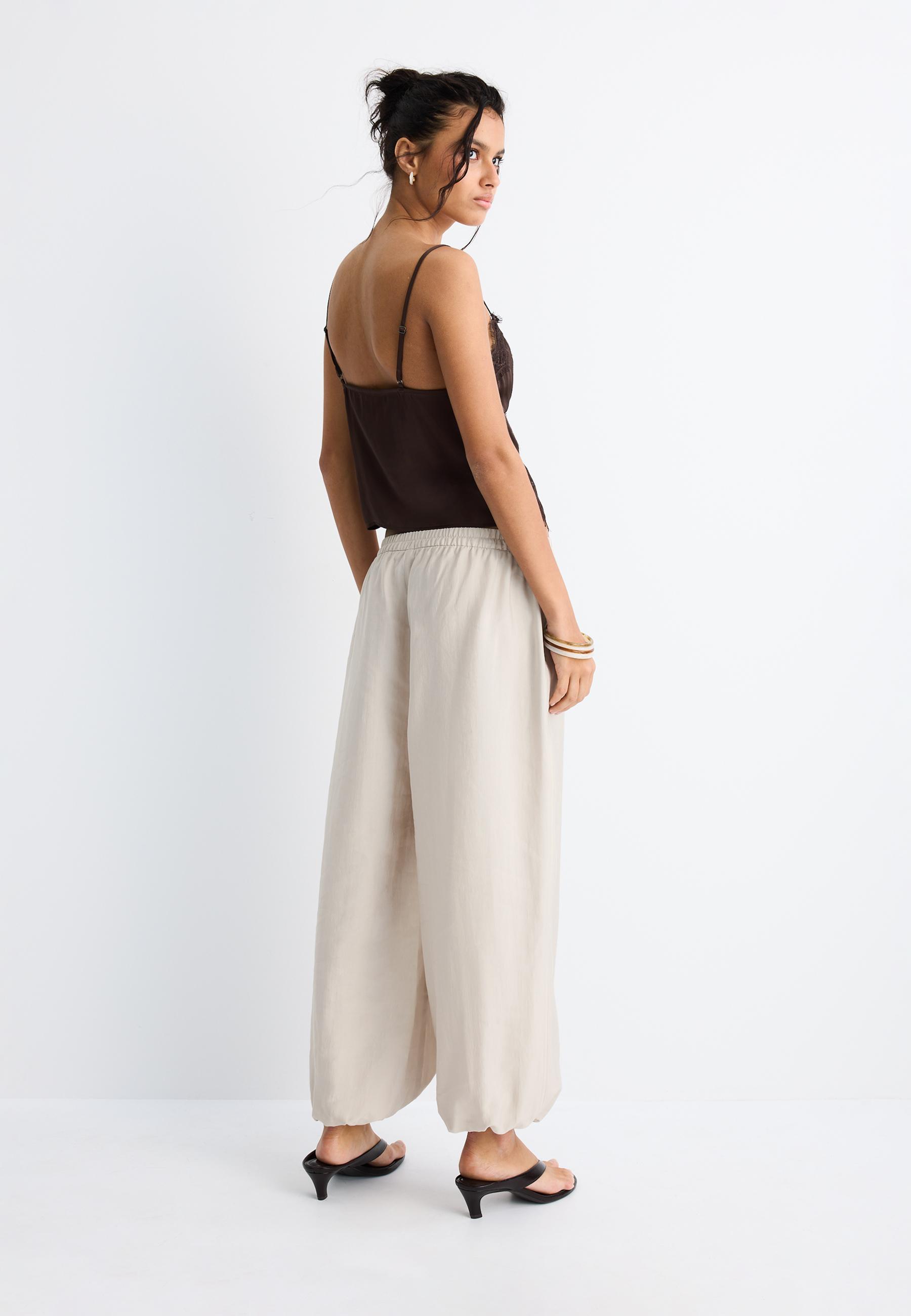 Lyocell sarouel trousers — Ice