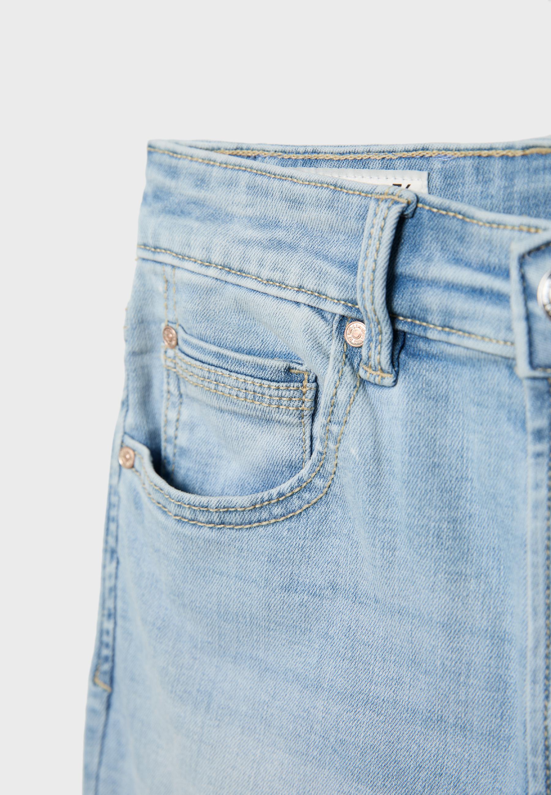 D09 Super high-waist skinny jeans — LIGHT BLEACH