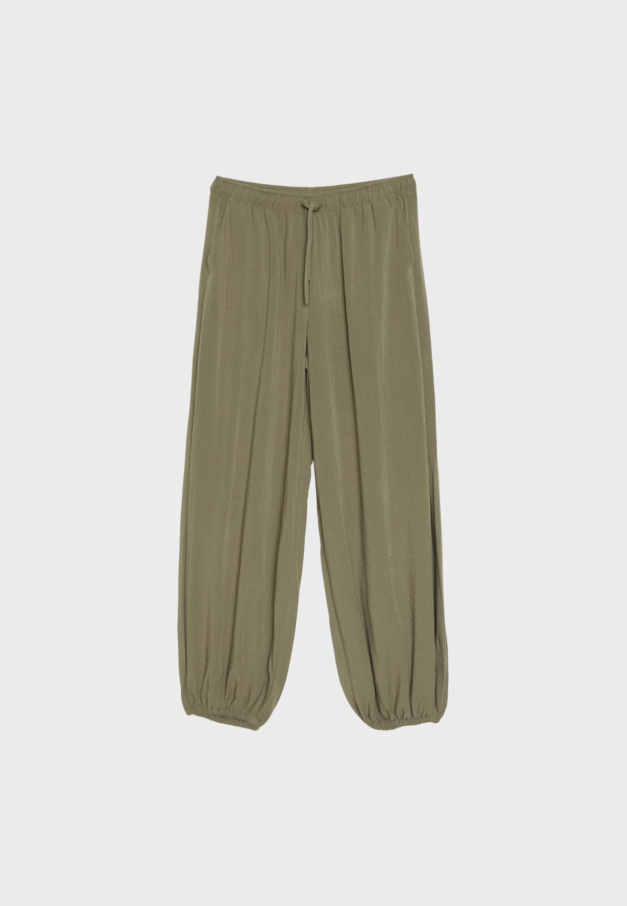 Flowing sarouel trousers — Khaki