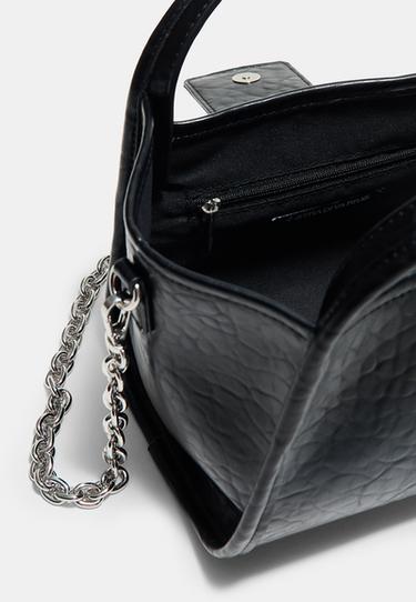 Mini padlock crossbody bag — Black 5