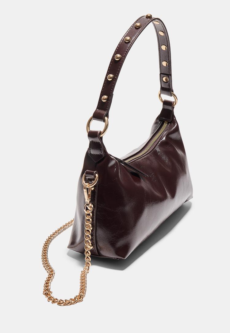 bolso hombro luna tachas