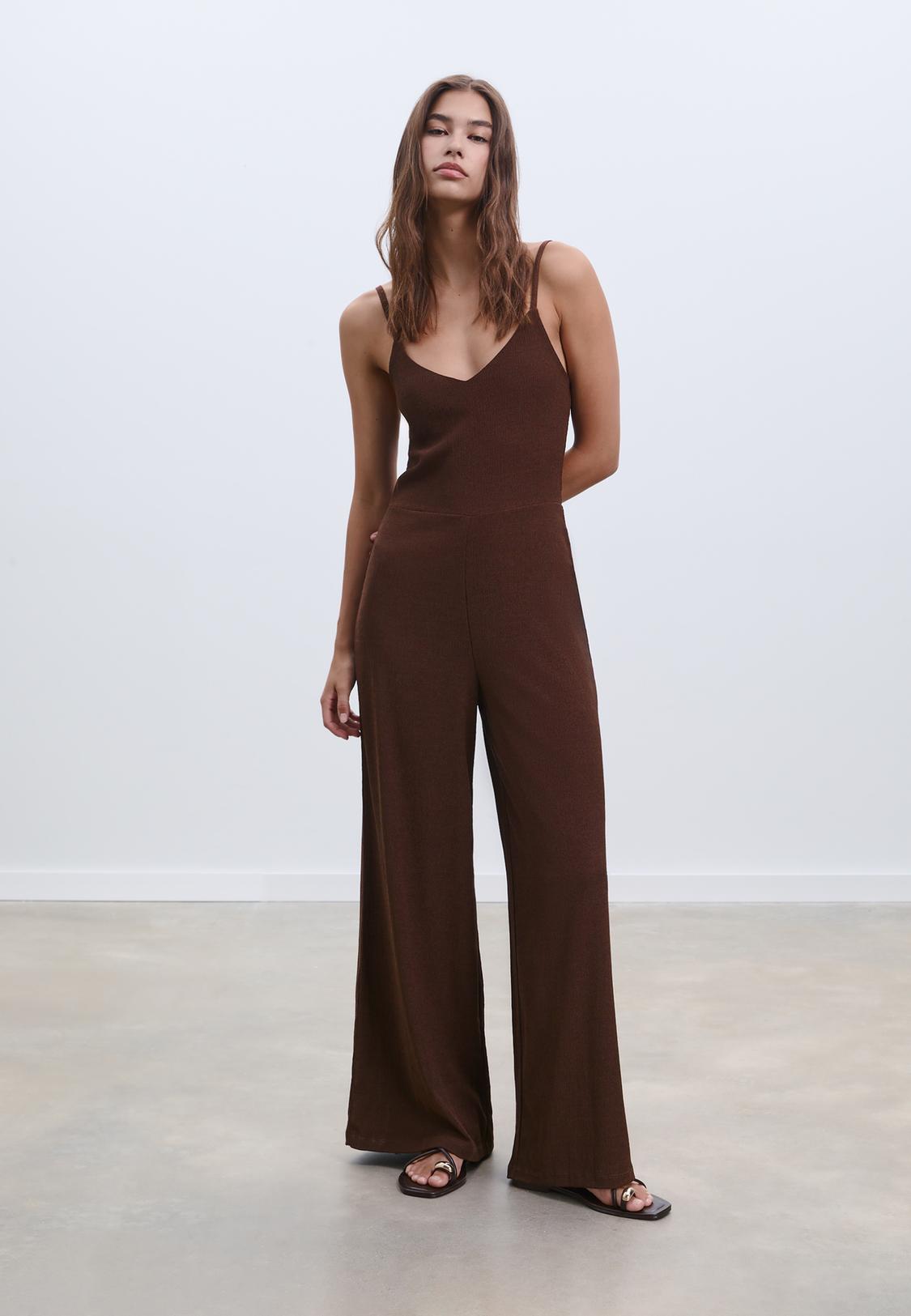 Ropa Stradivarius Stradivarius Monos Mujer Mono Fluido Largo