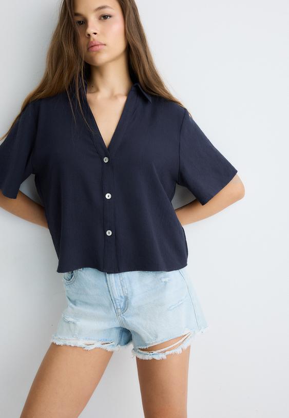 camisa fluida botones