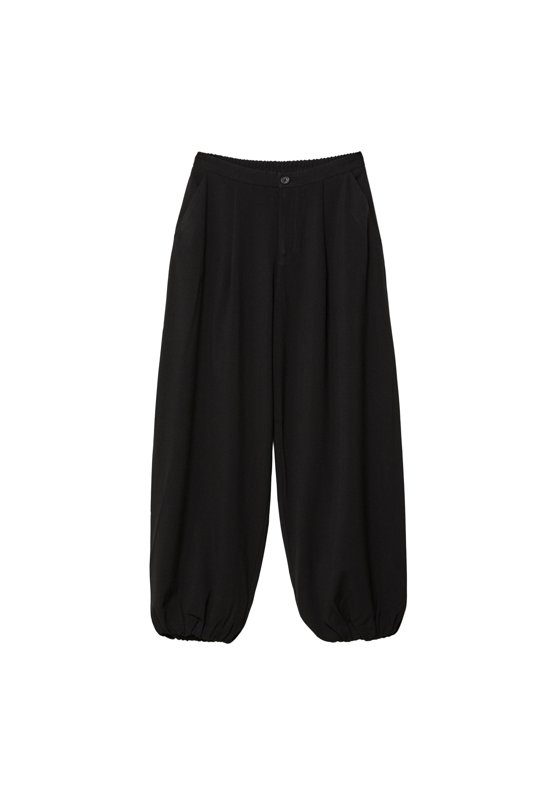 Smart balloon fit trousers — Black