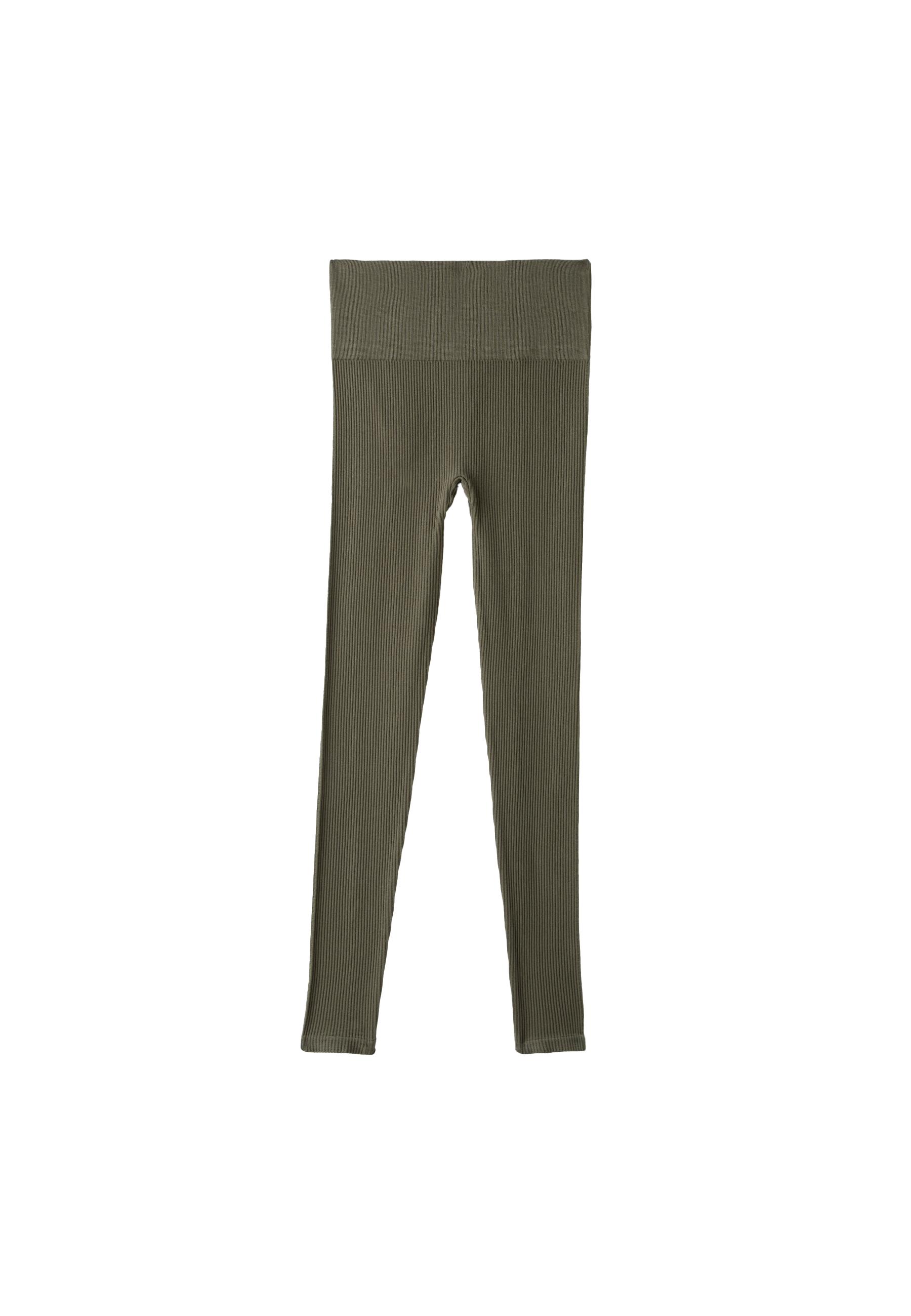 High-waist seamless leggings — Khaki