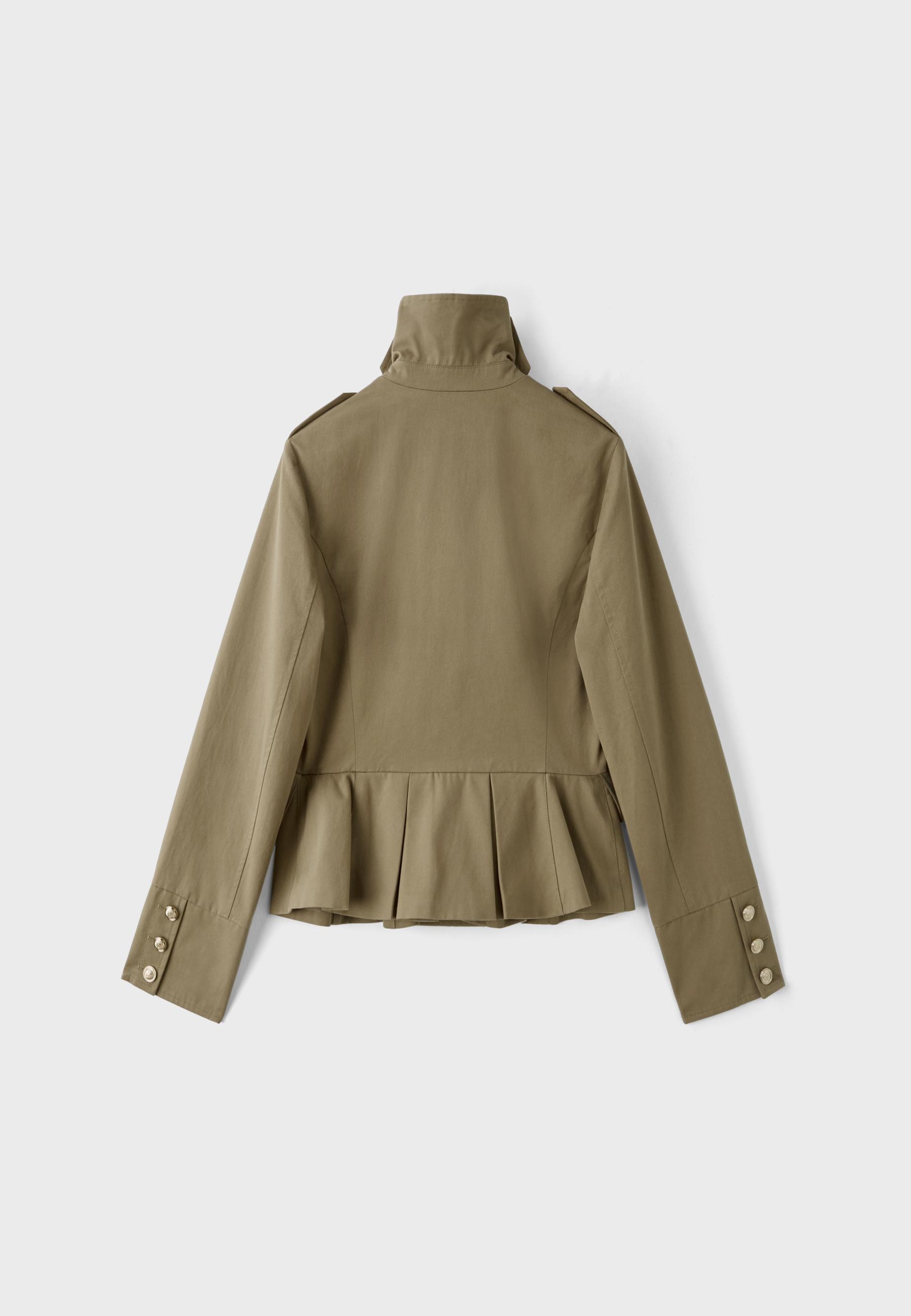 Fitted button-up blazer — Beige