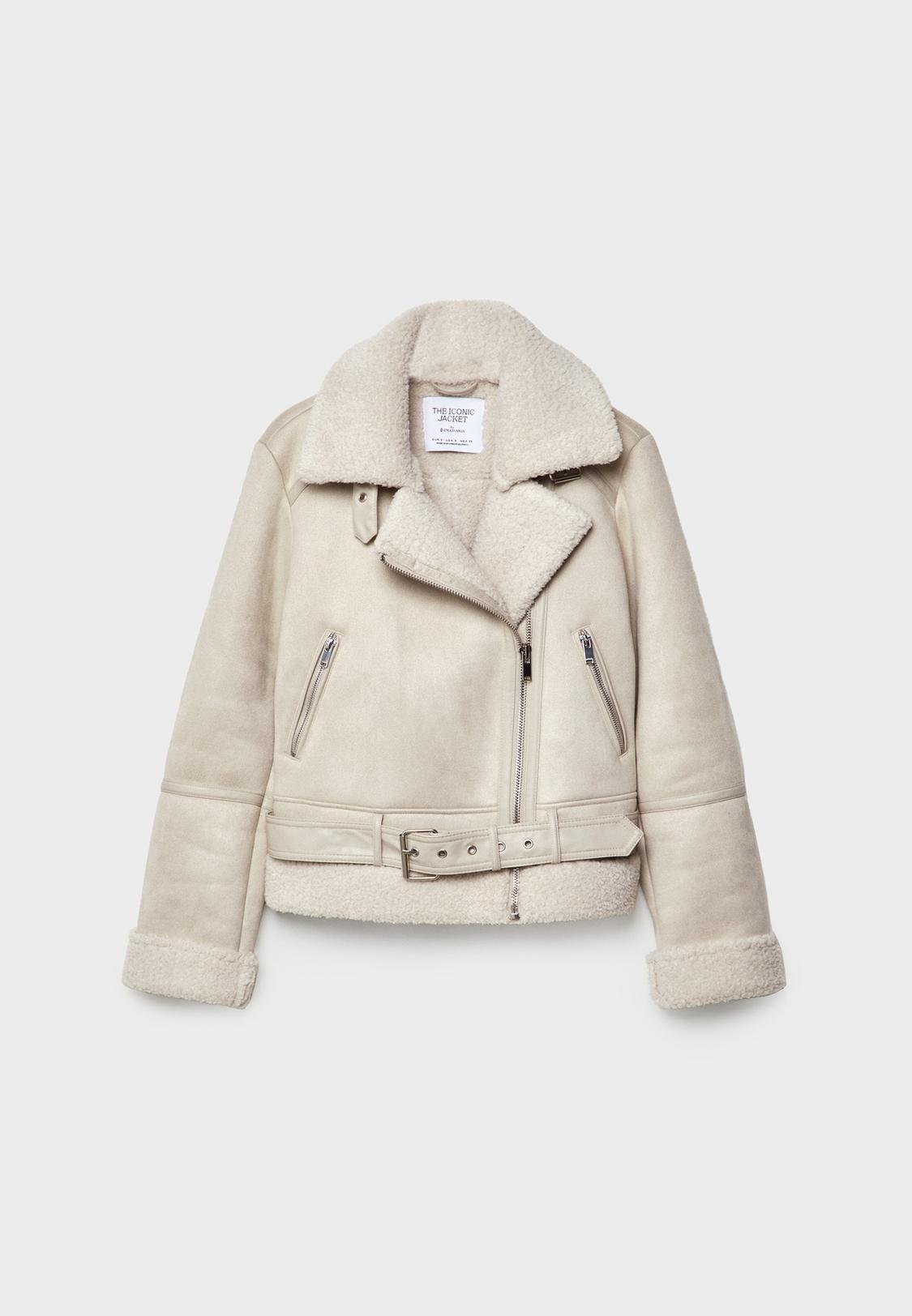 Chaqueta Acolchada Chaqueta Vaquera Blanca Stradivarius