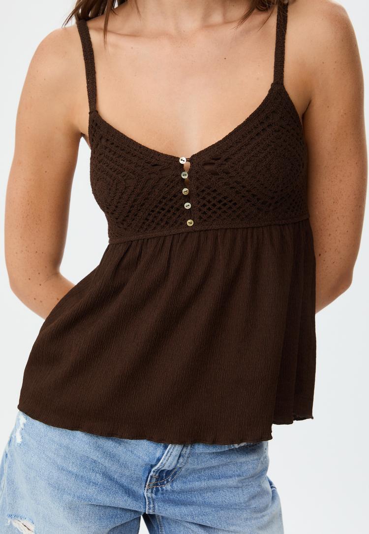 top crochet a volants