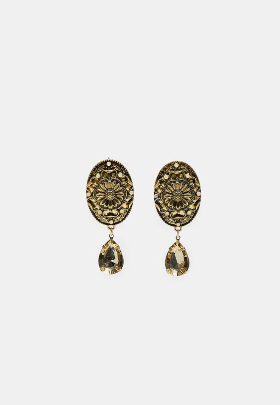 boucles doreilles goutte gravees