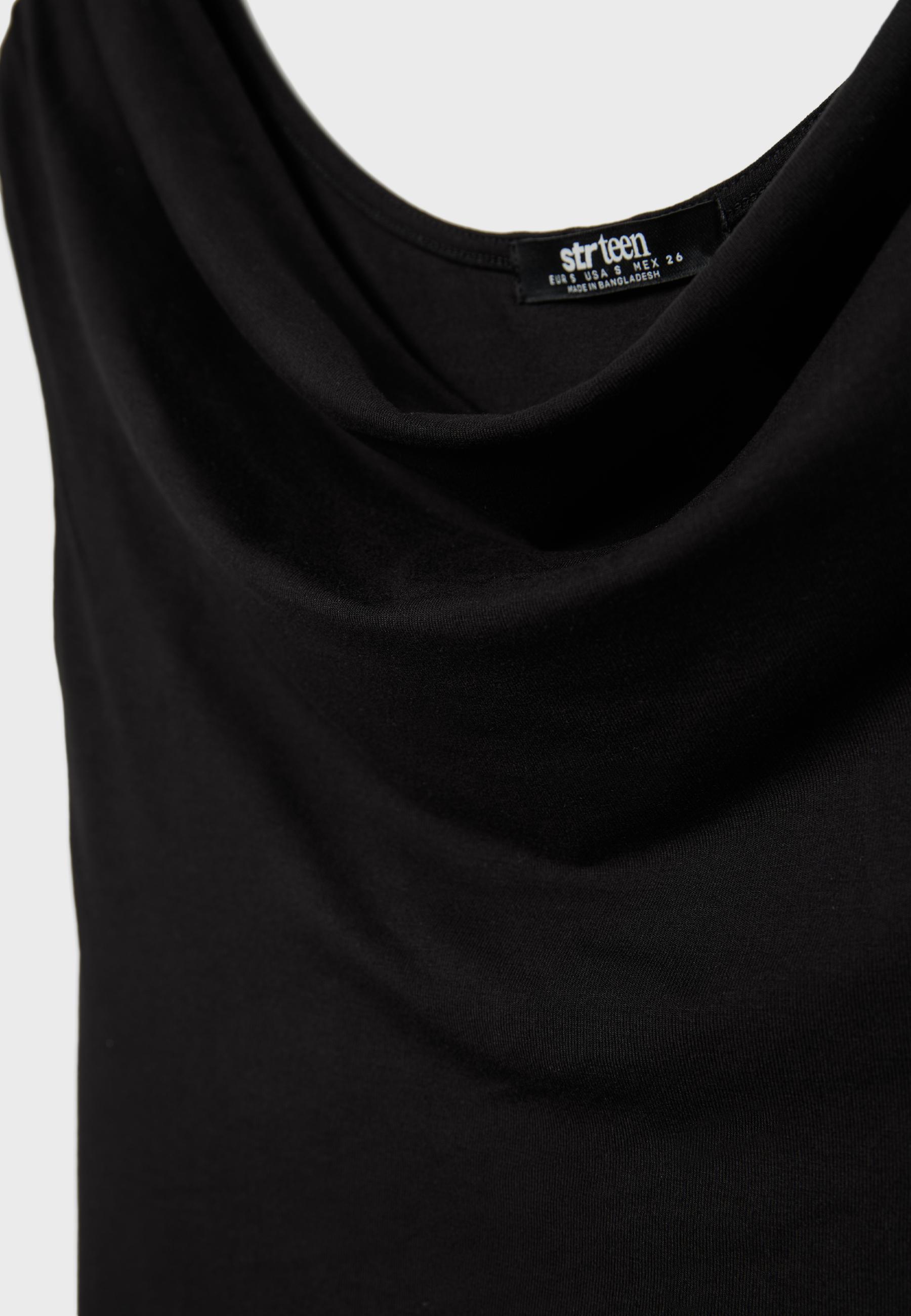 Multi-position sleeveless top — Black