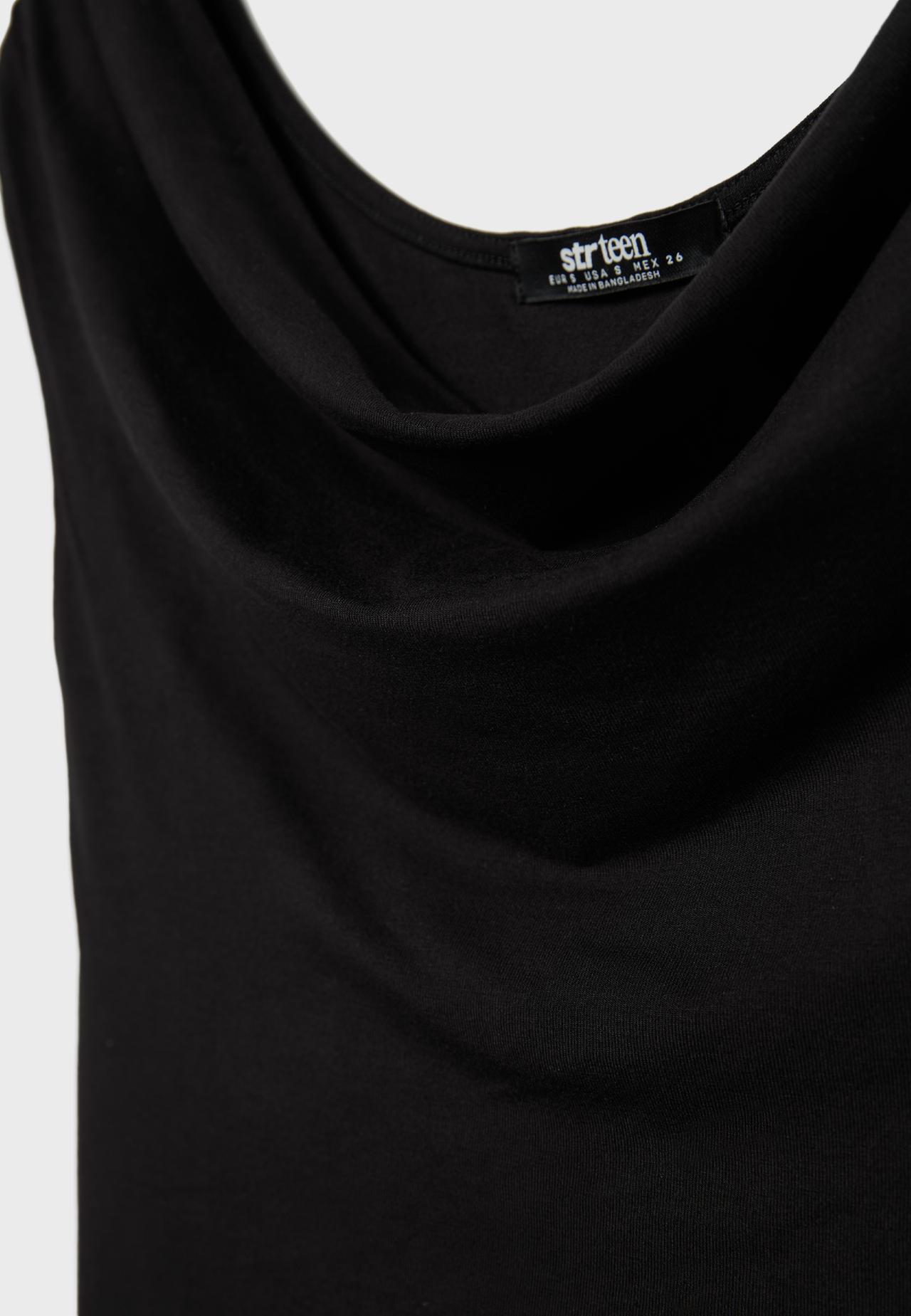 Multi-way sleeveless top — Black
