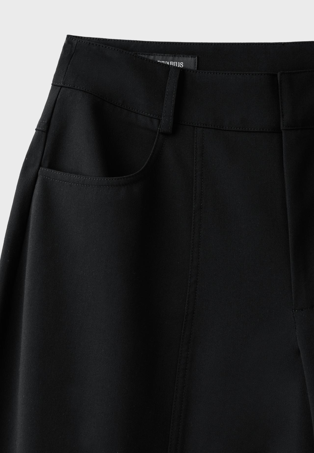 Smart barrel trousers — Black