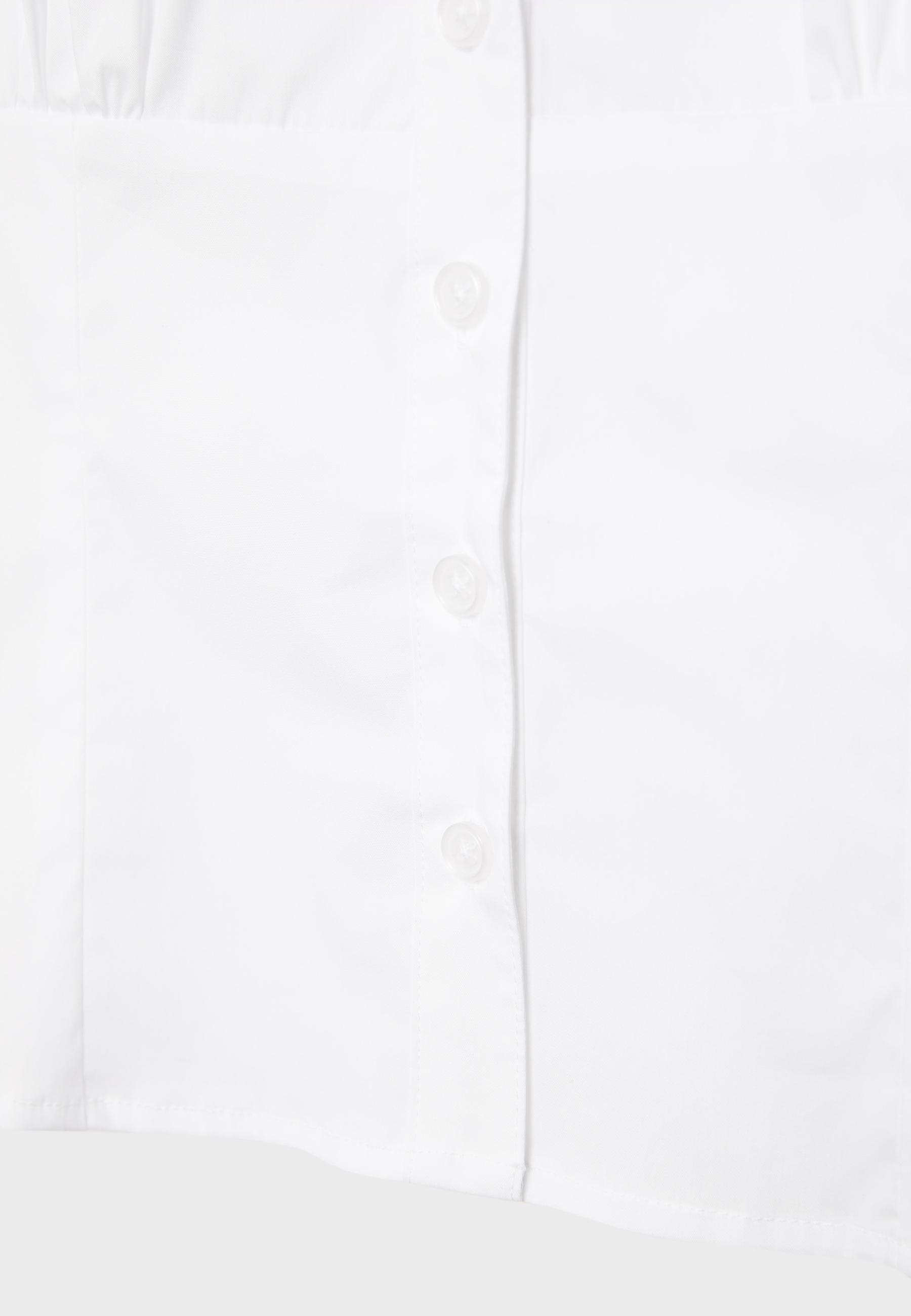 Fitted short sleeve shirt — White