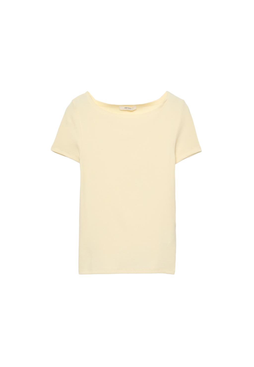 Boat neck T-shirt