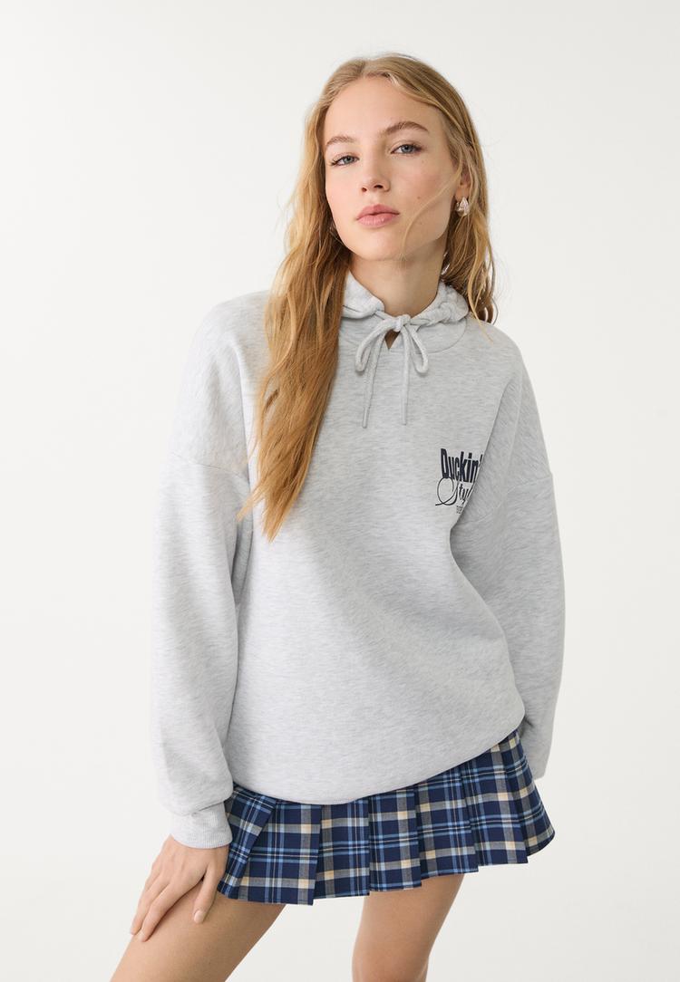 sudadera capucha estampado