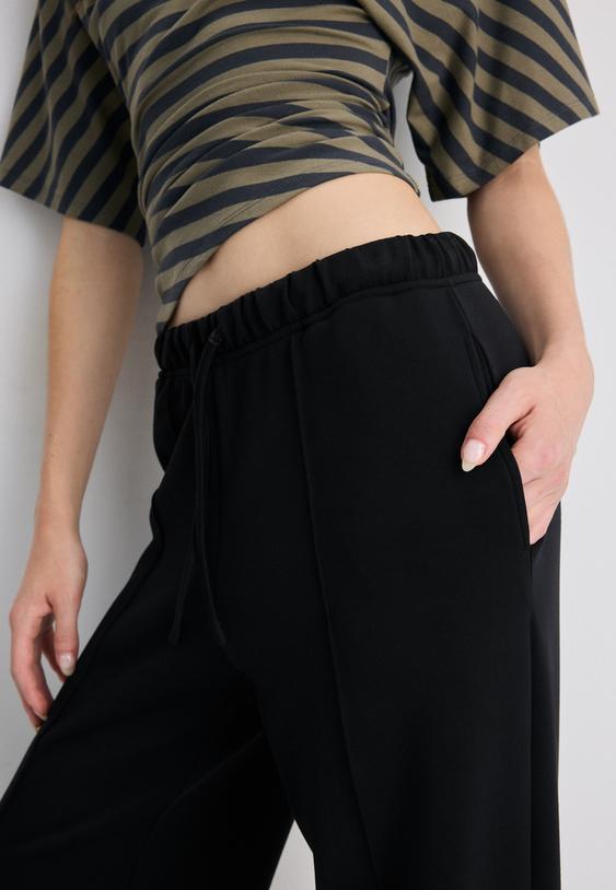 softtouch pintuck wideleg trousers l04512257
