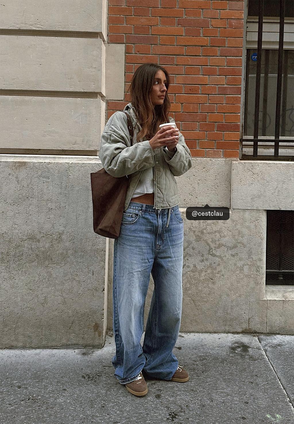 Wide-Leg-Jeans D88 im Baggy-Hosen-Stil