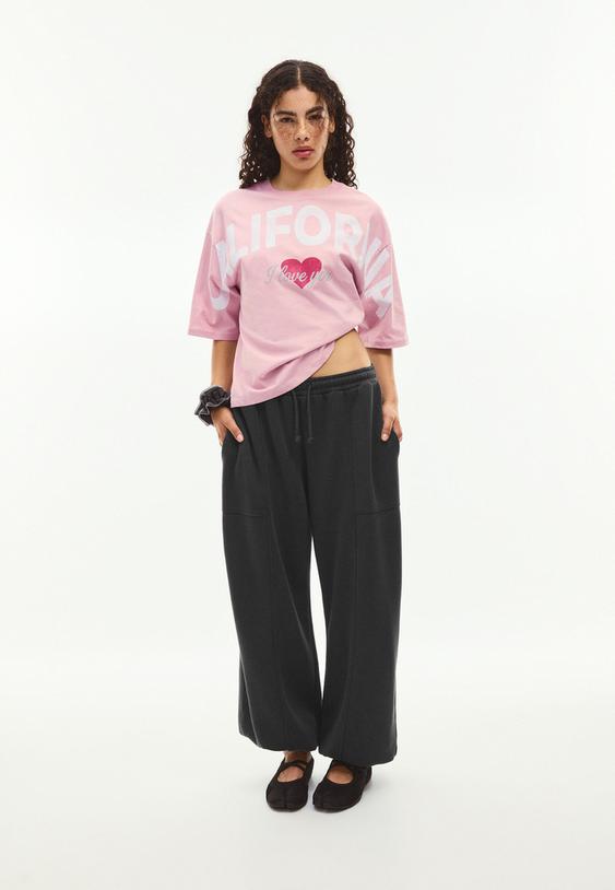 pantalon jogger barrel en molleton a stoppers