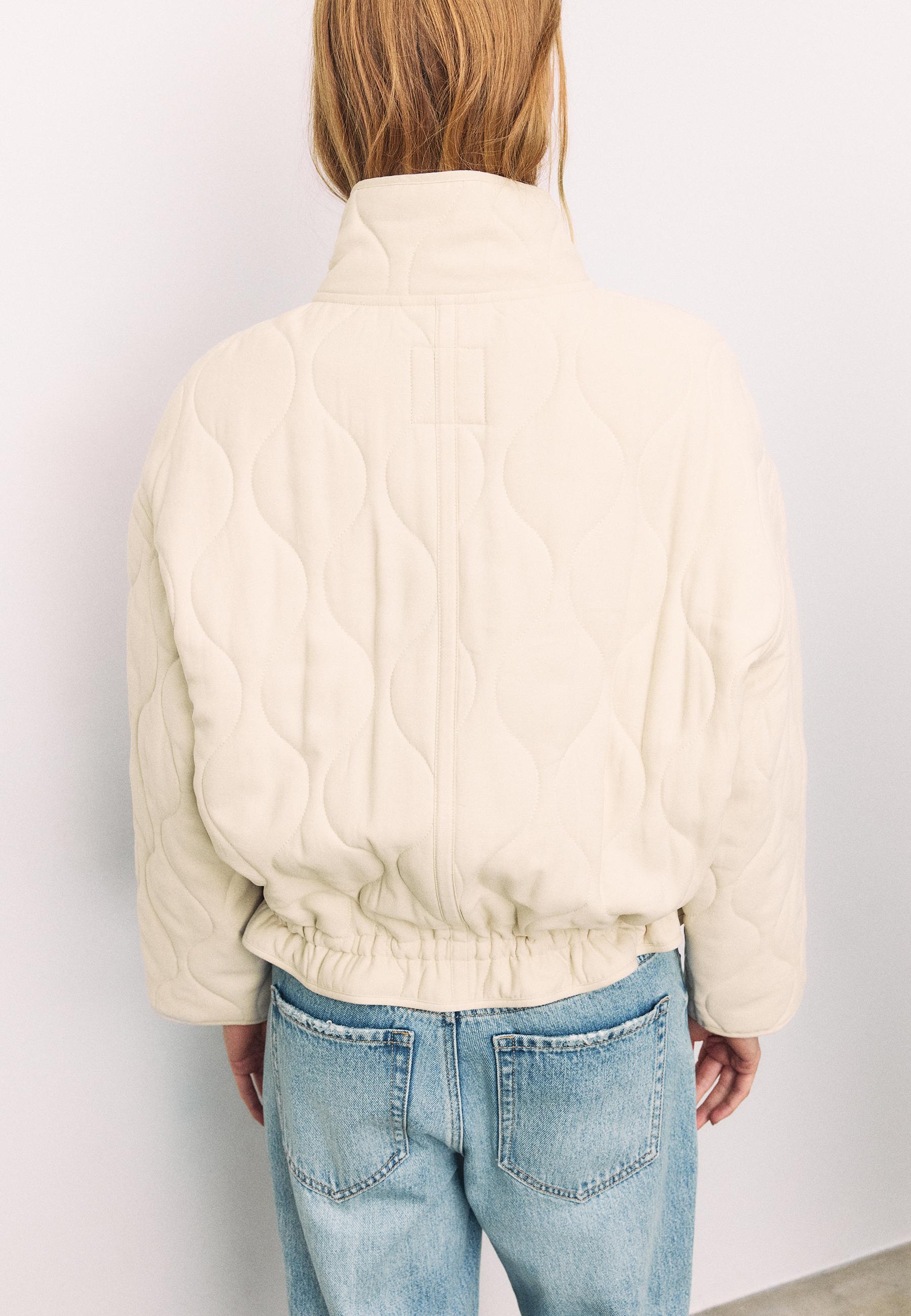 Puffer jacket — Ecru