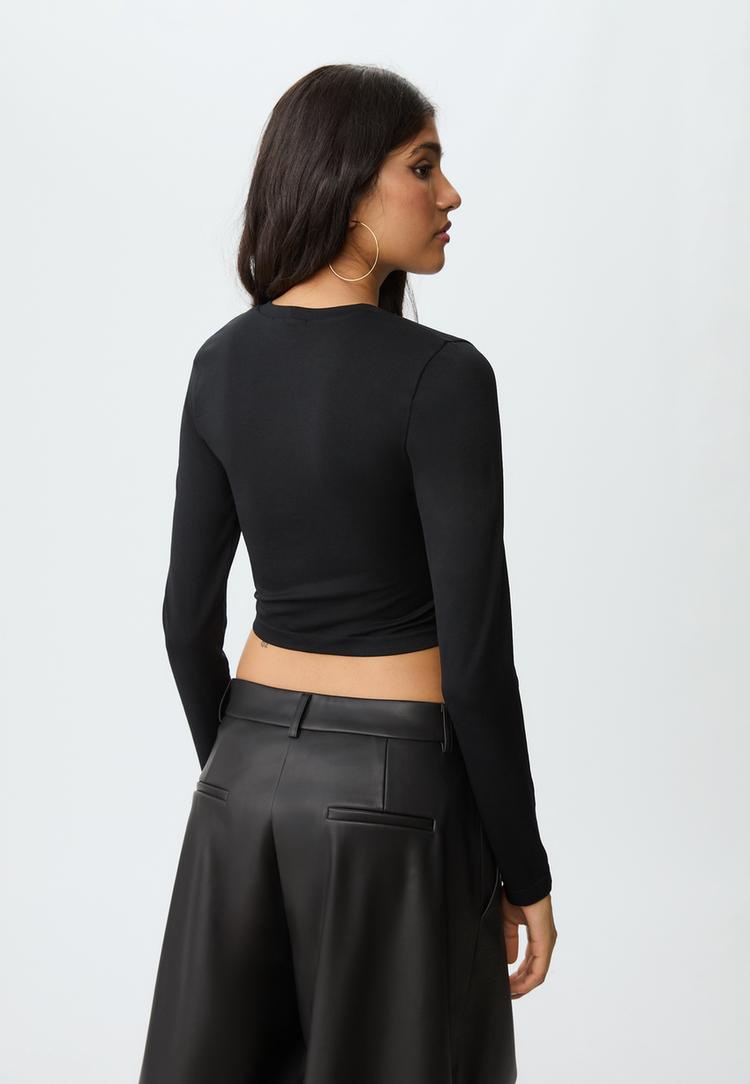 t shirt basique crop