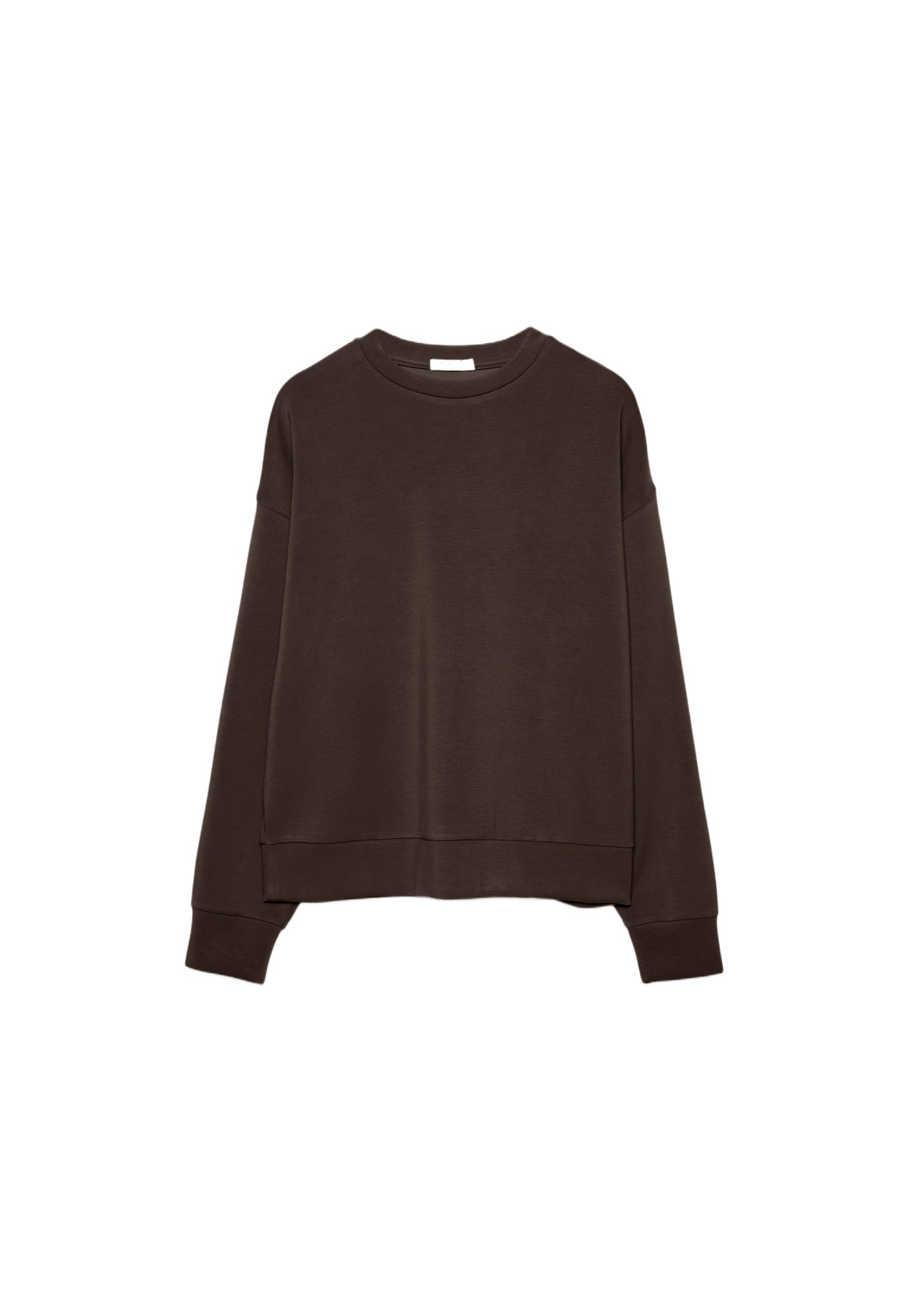 Basic soft-touch sweatshirt — Brown
